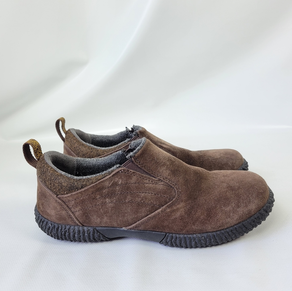 L.L. Bean Leather Slip On Shoes Sz 8 EUC